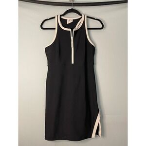 SAGE COLLECTIVE Black White Trim Athletic Tennis Golf Dress Romper M